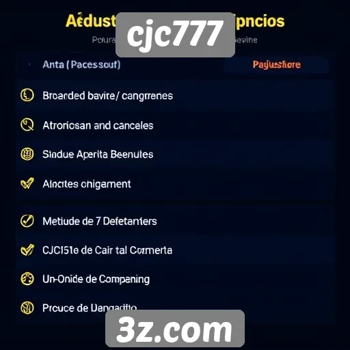 Métodos de pagamento aceitos em cjc777
